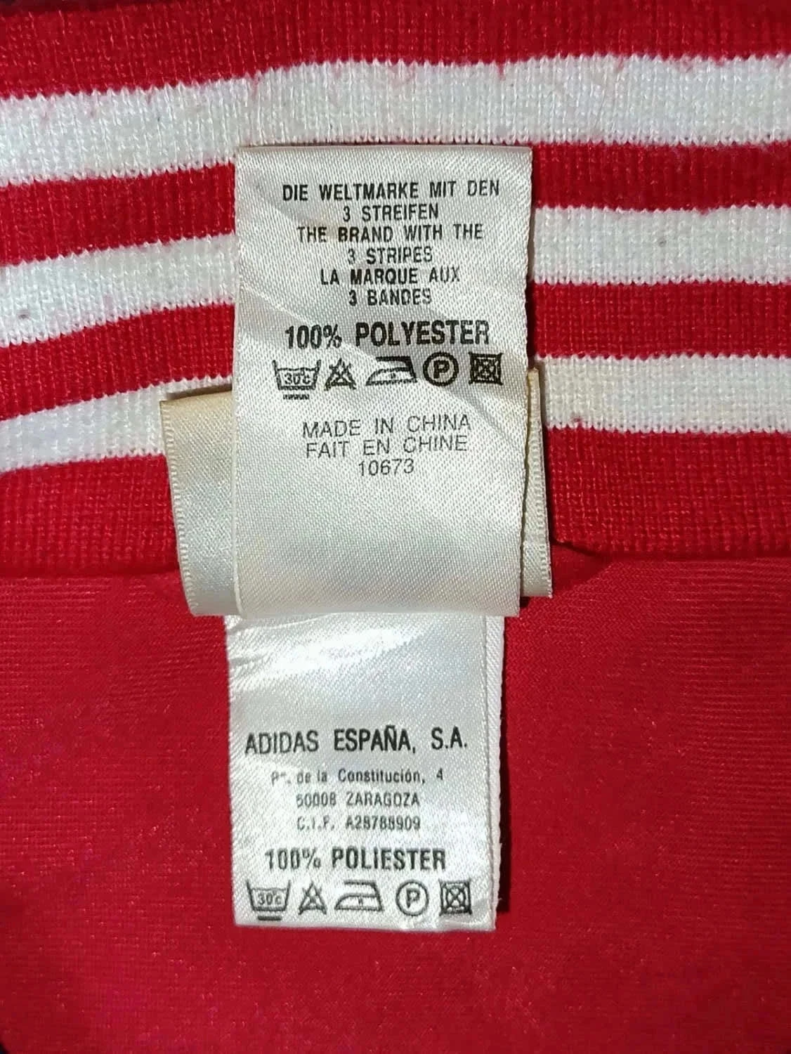 Rode blauwe Adidas vintage Y2K trackjas F180 (M) – photo 13
